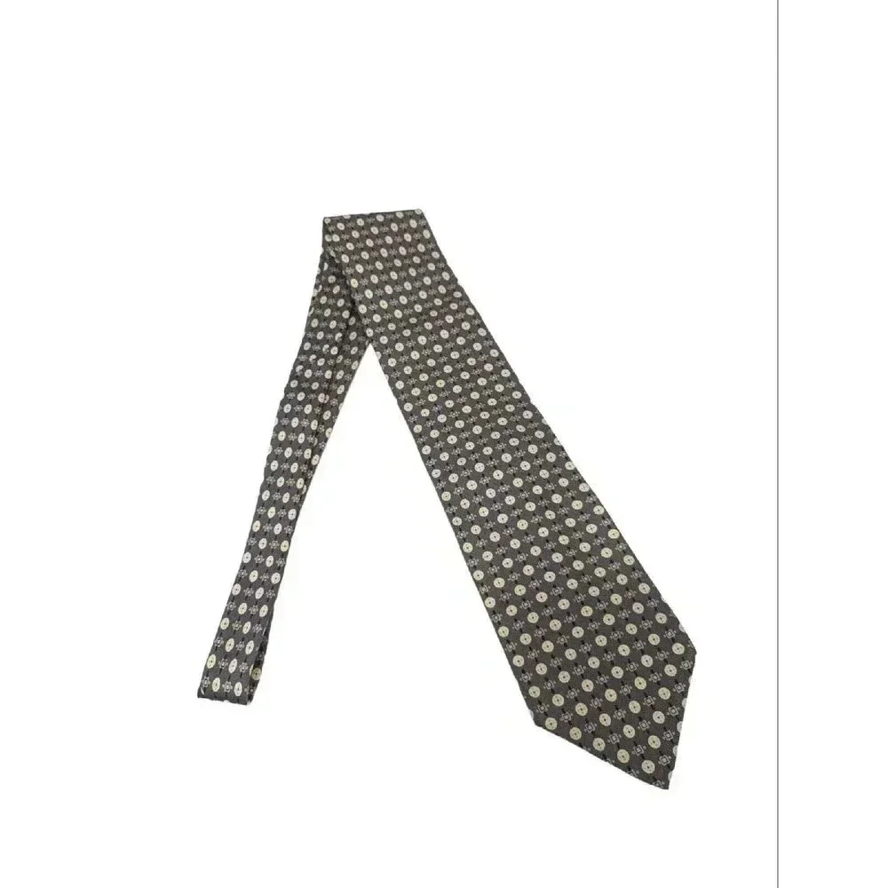 Christian Dior Monsieur Geometric Silk Necktie‎ Green Purple Tie